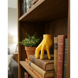 Mey İthalat® 3D Sarı El Heykeli 17x16 cm Raf ve Masa Üstü Dekor