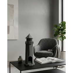 Mey İthalat® 3D Siyah Deniz Feneri Dekoratif Obje Modern Ev ve Ofis Aksesuarı