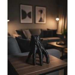 Mey İthalat® 3D Siyah El Dekoratif Heykel 27x22 cm Büyük Boy Modern Tasarım