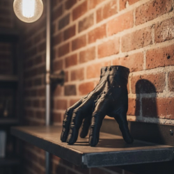 Mey İthalat® 3D Siyah El Tasarım Dekor 17x16 cm Konsol ve Şömine Üstü Obje