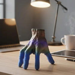 Mey İthalat® 3D Tasarım Rengarenk El Biblo 27x22 cm Özgün ve Şık Aksesuar