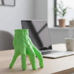 Mey İthalat® 3D Yeşil El Tasarım Dekor 27x22 cm Büyük Boy Şık Obje