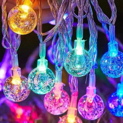 Mey İthalat® 3m 20 Led Kristal Top RGB Pilli