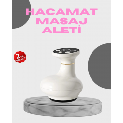 Mey İthalat® 3’ü 1 Arada Şarjlı Masaj Cihazı Kupa Terapisi Sıcak Kompres Gua Sha