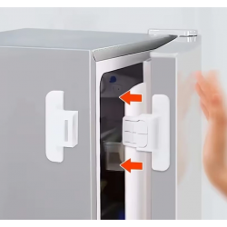 Mey İthalat® 4 Adet Buzdolabı, Çekmece ve Dolap Kapağı Çocuk Kilidi