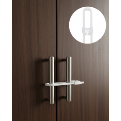 Mey İthalat® 4 Adet Dolap Kapak Kilidi Ev İçi Güvenlik İçin Pratik Koruma Seti