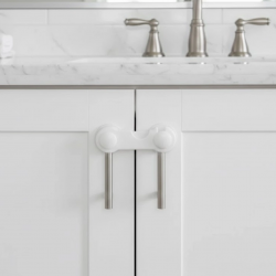 Mey İthalat® 4 Adet Dolap ve Çekmece Emniyet Kilidi Çift Taraflı Bantlı Güvenli Tasarım