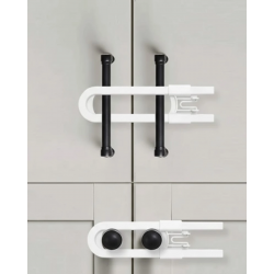 Mey İthalat® 4 Adet Dolap ve Kapak Emniyet Kilidi Evde Güvenli Kullanım İçin