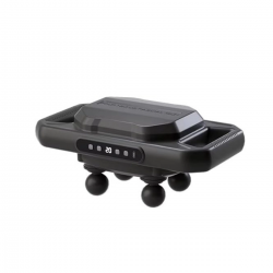 Mey İthalat® 4 Başlıklı Masaj Tabancası – 12W Derin Doku & Kas Ağrısı Giderici, 20 Seviye & 6 Mod - Siyah