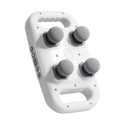 Mey İthalat® 4 Başlıklı Masaj Tabancası - Ergonomik Derin Doku Sırt ve Boyun Masaj Aleti Ağrı ve Sızı Giderici