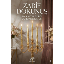 Mey İthalat® 4'lü Lüks Burgu Şamdan Mumu 26 cm - Damlatmaz Spiral Dekoratif Mum Seti