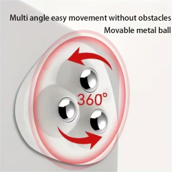 Mey İthalat® 4'lü Set 360 Derece Dönebilen Yapışkanlı Bilyalı Tekerlek - Eşya Kaydırıcı Mobilya Tekeri