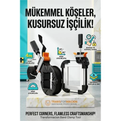 Mey İthalat® 4 Metre Bantlı İşkence - Köşe Sabitleyici Çerçeve Çekçece ve Mobilya Kelepçesi 723152