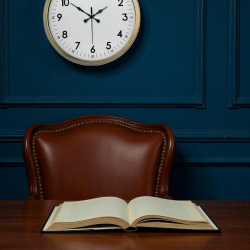 Mey İthalat® 40 cm Eskitme Metal Standart Duvar Saati