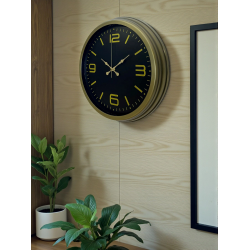 Mey İthalat® 40 Cm Metal Eskitme Vintage Duvar Saati