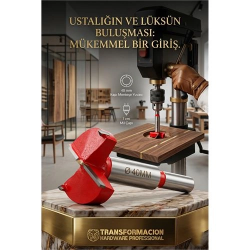 Mey İthalat® 40 MM Ahşap Menteşe Yuvar Teri Açma Ahşap Delme Matkap Ucu 1 cm Şaft 722976
