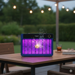 Mey İthalat®  4000mAh Şarj Edilebilir Kablosuz 3000V Yüksek Güçlü Elektrikli Sivrisinek Öldürücü Sivrisinek Öldürme ası,Sinek Kıran BG-009 2000 mah