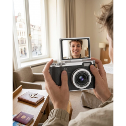 Mey İthalat® 48 MP 4K Dijital Kamera 8X Zoom ve 180 Derece Ekran Yeni Başlayanlar İçin Uygun