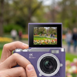 Mey İthalat® 48 MP Dijital Fotoğraf Makinesi 4K Video Flip Ekranlı Kompakt