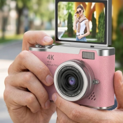 Mey İthalat® 48 MP Dijital Kamera Flip Ekran 18x Zoom Vlog Selfie Kamera
