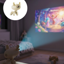 Mey İthalat® 4K İçerik Destekli Akıllı Projeksiyon WiFi Bluetooth Android