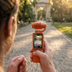 Mey İthalat® 4K Ultra HD Gimbal Kamera Sabitleyici ve 180 Derece Hareketli Lensli Vlog Kamera