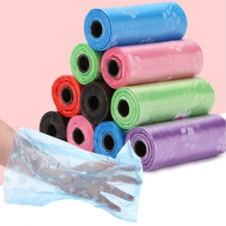 Mey İthalat®  4lü Evcil Hayvanlar Için Pati Desenli Kedi Köpek Kaka Poşeti Torbası