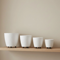 Mey İthalat® 4LÜ VAZO BEYAZ