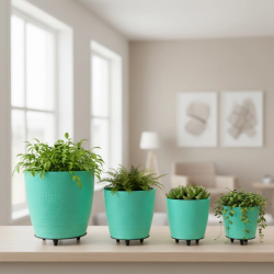 Mey İthalat® 4LÜ VAZO YEŞİL