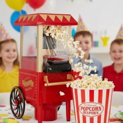 Mey İthalat® 5 Dakikada Popcorn Hazırlayan Yağsız Patlatma Makinesi