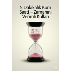 Mey İthalat® 5 Dakikalık Kum Saati Zamanlayıcı – PEMBE Dekoratif Masa Saati 4 Renk Seçeneği