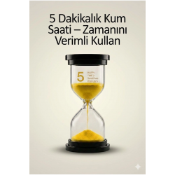 Mey İthalat® 5 Dakikalık Kum Saati Zamanlayıcı – SARI Dekoratif Masa Saati 4 Renk Seçeneği