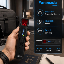 Mey İthalat® 5 Kademeli Hassasiyet Ayarlı Kablosuz Sinyal Dedektörü