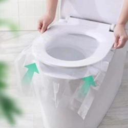 Mey İthalat®  50 Adet Kullan At Pratik Kullanımlı Hijyenik Klozet Kapağı Poşeti