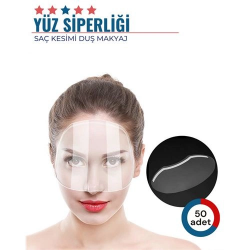 Mey İthalat® 50 Adet Saç Kesimi Duş Makyaj Yüz Koruma Siperliği 716414
