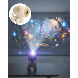 Mey İthalat® 500 ANSI Lümen Parlaklıkta Akıllı Mini Projeksiyon Cihazı