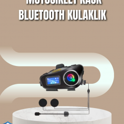 Mey İthalat® 500 Metre İnterkom Mesafeli Kask Kulaklığı Gürültü Engelleyici