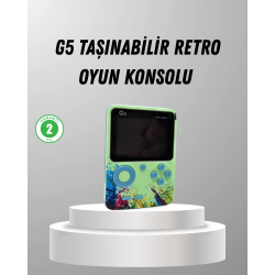 Mey İthalat® 500 Oyunlu G5 Retro Mini Oyun Konsolu 3 İnç Ekran ve TV Desteği