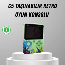 Mey İthalat® 500 Oyunlu G5 Retro Mini Oyun Konsolu 3 İnç Ekran ve TV Desteği