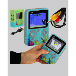 Mey İthalat® 500 Oyunlu G5 Retro Mini Oyun Konsolu 3 İnç Ekran ve TV Desteği