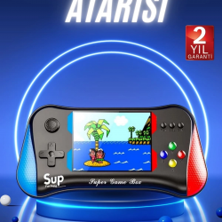 Mey İthalat® 500 Oyunlu Retro Sup Konsolu Taşınabilir Mini Gamepad 3,5 İnç Ekran
