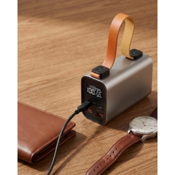 Mey İthalat® 50000 mAh Güçlü Powerbank Dijital Göstergeli Çoklu USB Çıkışlı