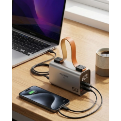 Mey İthalat® 50000 mAh Powerbank Süper Hızlı Şarj LED Dijital Göstergeli Taşınabilir Şarj Cihazı