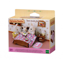 Mey İthalat® 5019 Sylvanian Families İki Kişilik Yatak Seti figürler ayrı satılır +3 yaş