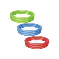 Mey İthalat® 51027 Üç Halkalı Renkli Şişme Havuz 183 X 33cm