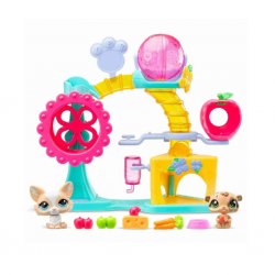 Mey İthalat® 5196 Pet Shop Minişler Eğlence Fabrikası Oyun Seti S1 -