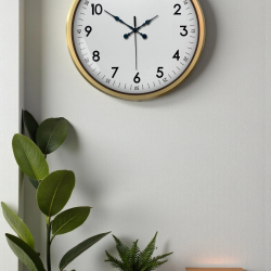 Mey İthalat® 52 cm Eskitme Metal Dekoratif Duvar Saati