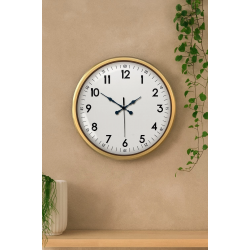 Mey İthalat® 52 cm Eskitme Metal Dekoratif Duvar Saati