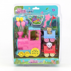 Mey İthalat® 53822 TRENLİ BALONLU MİNİ BEBEK