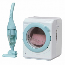 Mey İthalat® 5445 Sylvanian Families Çamaşır Makinesi ve Süpürge +3 yaş figür dahil değil